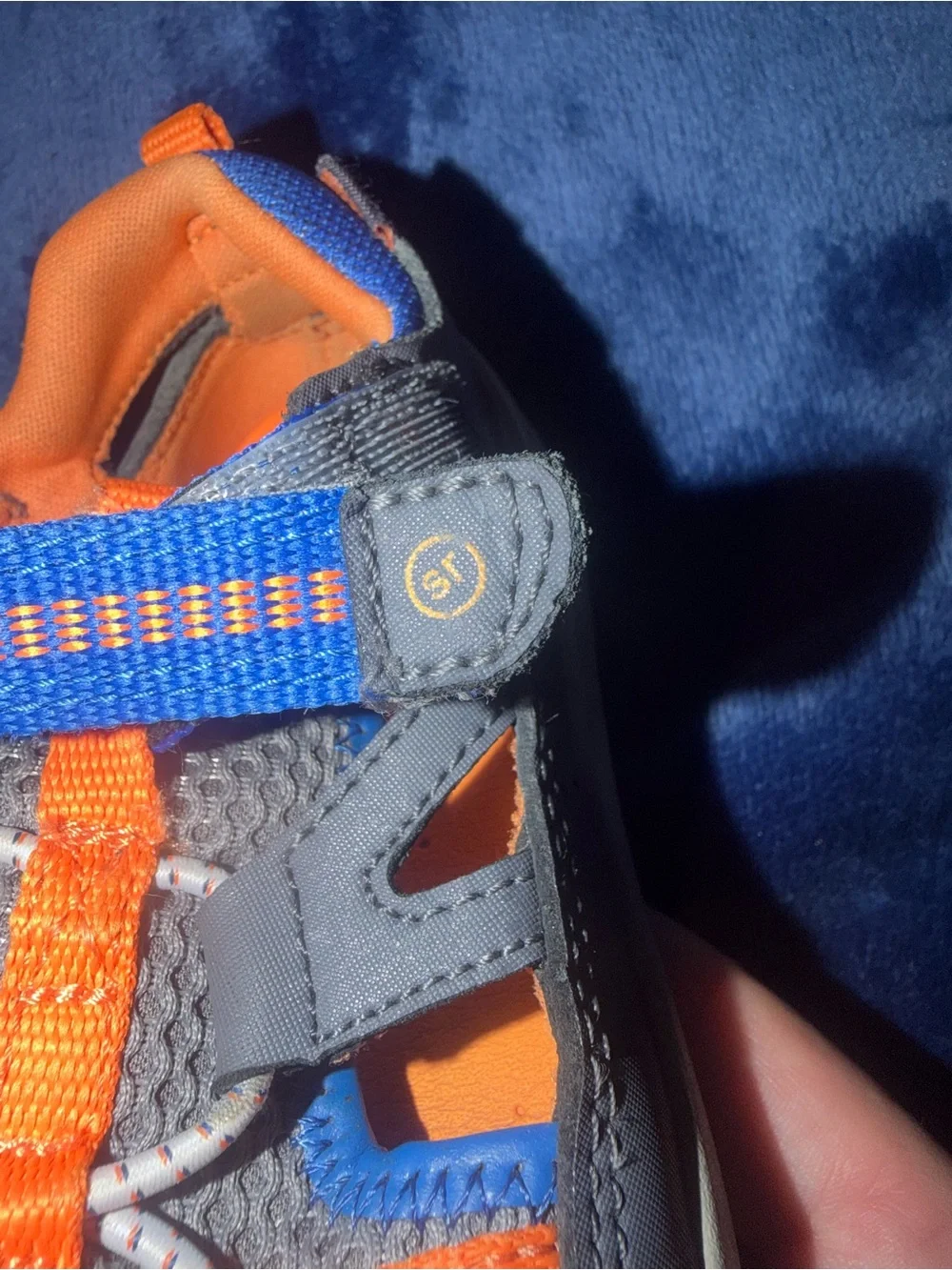 Stride Rite Boys Size 8M Blue Orange Closed Toe Water Sandals